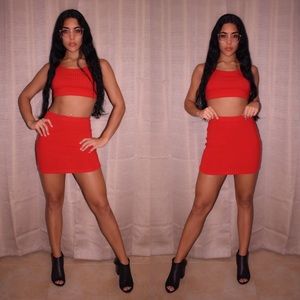 Red two piece set